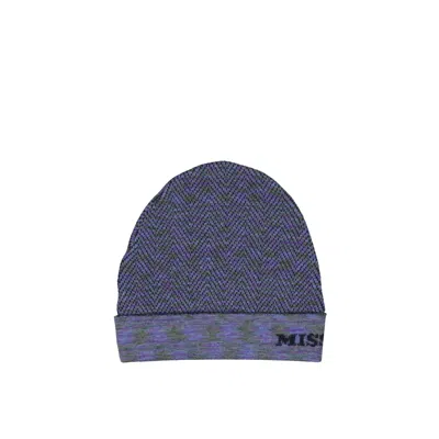 Missoni Wool Hat In Purple
