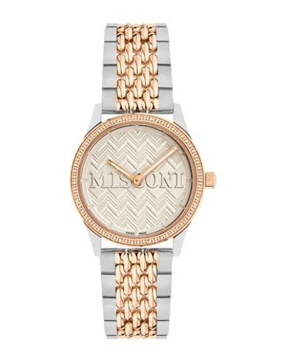 Missoni Women's Zigzag Lover Ip Two Tone Gold Stainless Steel Bracelet Watch