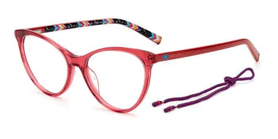 Missoni Mmi 0009 8cq Occhiali Da Vista Rossi Per Donna (solo Montatura) In Red