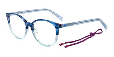 Missoni Mmi 0011 38i Occhiali Da Vista Blu Per Donna (solo Montatura) In Blue