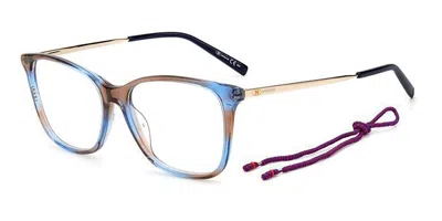 Missoni Mmi 0015 3lg Occhiali Da Vista Blu Per Donna (solo Montatura) In Blue