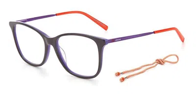Missoni Mmi 0015 Zlp Occhiali Da Vista Grigi Per Donna (solo Montatura) In Multi