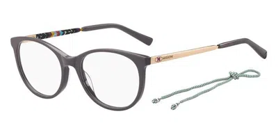Missoni Mmi 0031 Kb7 Occhiali Da Vista Grigi Per Donna (solo Montatura) In Black