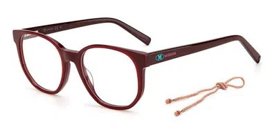 Missoni Mmi 0074 B3v Occhiali Da Vista Marroni Per Donna (solo Montatura) In Burgundy