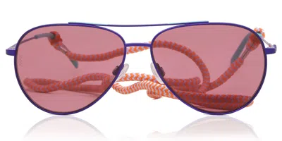 Missoni Mmi 0078/s 65y/u1 Occhiali Da Sole Purple Per Donna In Blue