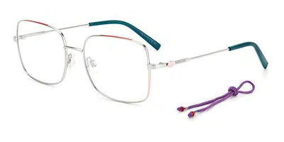 Missoni Mmi 0083 Tma Occhiali Da Vista Argentati Per Donna (solo Montatura) In White