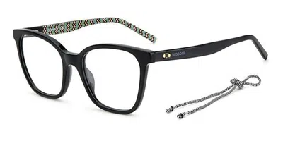 Missoni Mmi 0091 807 Occhiali Da Vista Neri Per Donna (solo Montatura) In Black