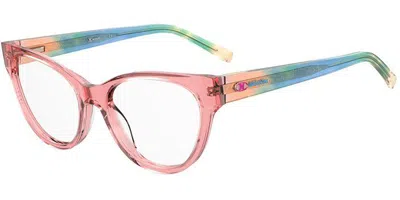 Missoni Mmi 0097 Obl Women's Glasses Pink Size 53 - Free Lenses - Blue Light Block Available In Transparent Pink