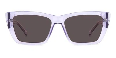 Missoni Mmi 0131/s 789/k2 Women's Sunglasses Purple Size 54 In Blue