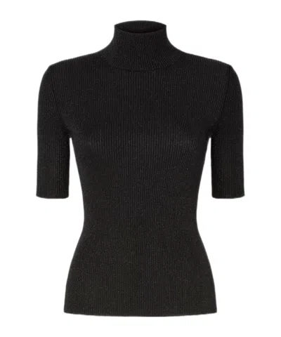 MISSONI MOCK NECK SWEATER WITH LAMÉ THREADS