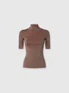 Missoni Robbed Turtle-neck Sweater In Brown