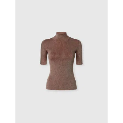 MISSONI MISSONI MOCK NECK SWEATER WITH LAMÉ THREADS