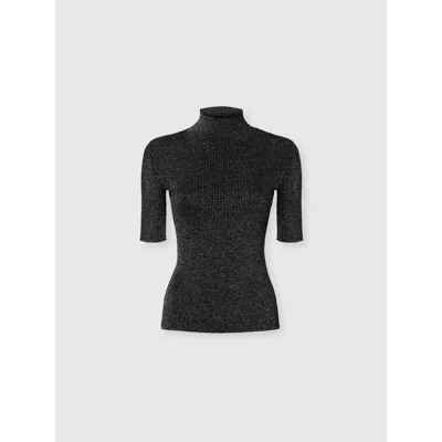 MISSONI MISSONI MOCK NECK SWEATER WITH LAMÉ THREADS