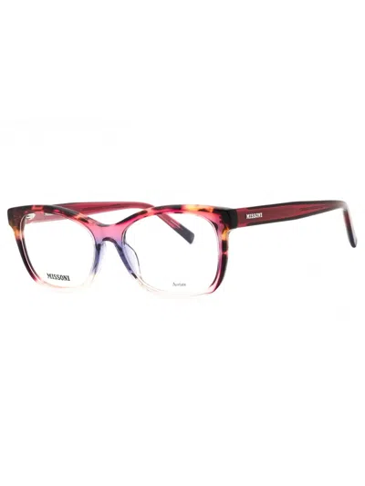 Missoni Modern Rectangular Eyeglasses For Women In Brown