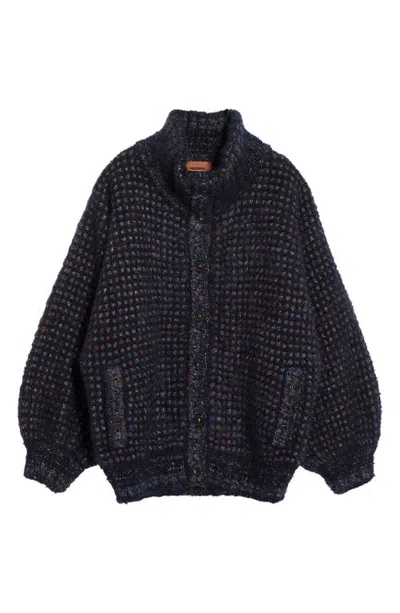 Missoni Mohair & Wool Blend Cardigan In Black