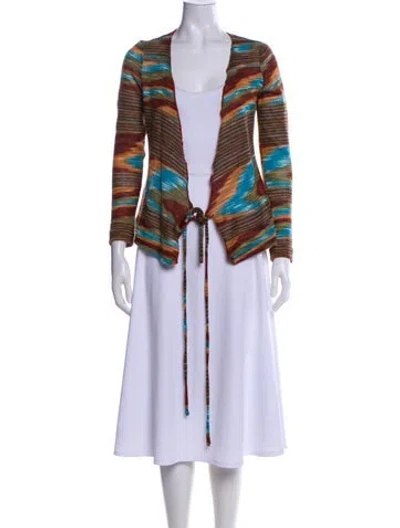 Pre-owned Missoni Mohair Striped Sweater In Multi