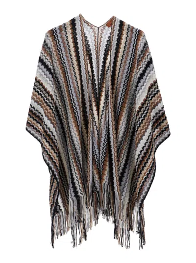 Missoni Motif Wool-viscose Scarf In Multi