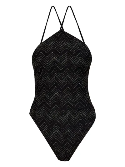 MISSONI ONE PIECE SWIMWEAR BY MISSONI,MS25SP08.BR00ZX S91N1 BLACK MULTILAME