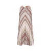 Missoni Multi-brown Crochet Effect Sleeveless Mini Dress