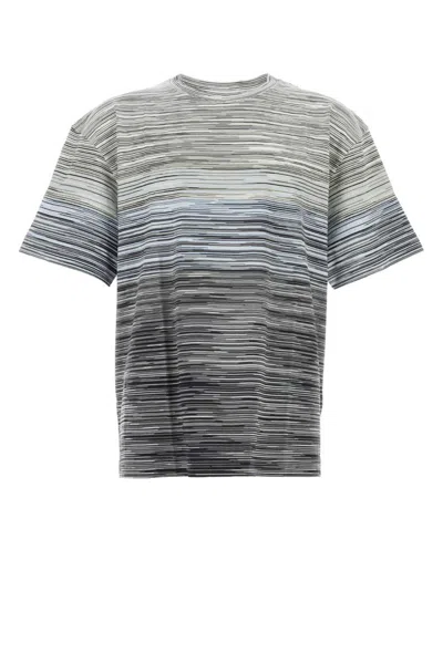 MISSONI MULTI COLOR EMBROIDERED COTTON T-SHIRT
