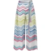MISSONI MULTICOLOR CASUAL TROUSERS FOR GIRL WITH CHEVRON PATTERN
