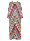 Missoni Women's Striped Long Kaftan | Size Small | Ms25sq0ibr00zzs208h