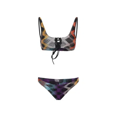 MISSONI MISSONI MULTICOLOR CHEVRON BIKINI