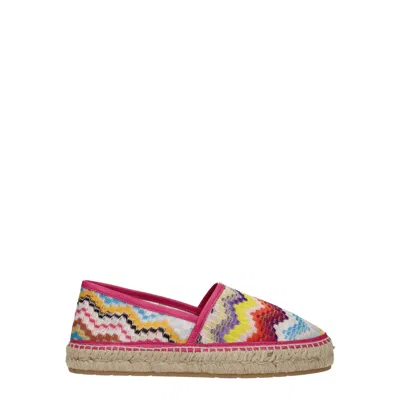 Missoni Multicolor Chevron Knit Espadrille Sandal