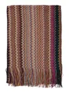 Missoni Zigzag-pattern Fringed Scarf In Multi