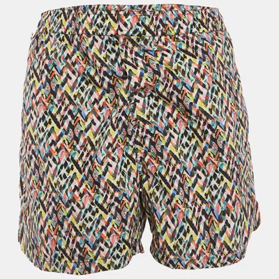 Missoni Multicolor Chevron Print Nylon Swim Shorts Xl