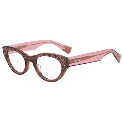 Missoni Multicolor Eco Pmma Frames In Pink