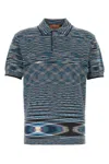 Missoni Polo In Cotone Ricamato  Uomo In Multicolor