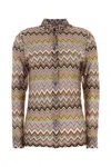 Missoni Relief Zig Zag Rashel Long Sleeves Shirt In Multicolor