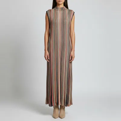 Pre-owned Missoni Multicolor Knit Sequin Embellished Maxi Dress Xl