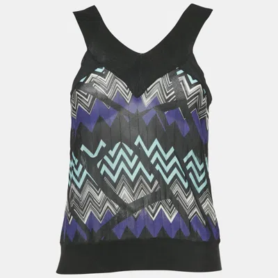 Pre-owned Missoni Multicolor Knit Tank Top S