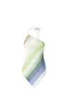 Missoni One-shoulder Sequin-embellished Striped Metallic Crochet-knit Top In Multi
