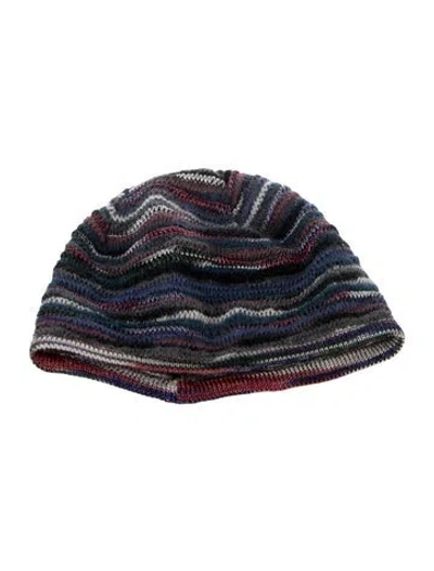 Pre-owned Missoni Multicolor Knitted Skull Cap