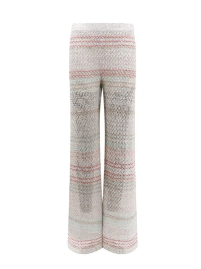 MISSONI MULTICOLOR KNITTED TROUSER WITH SEQUINS