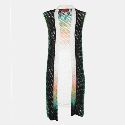 Pre-owned Missoni Multicolor Lace Cardigan M