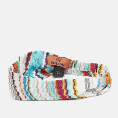 Pre-owned Missoni Multicolor Lurex Knit Headband