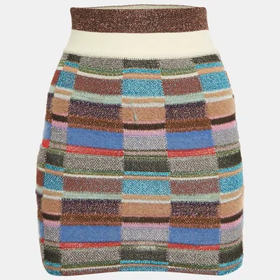 Missoni Multicolor Lurex Knit Mini Skirt