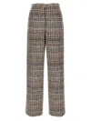 Missoni Cropped Trousers Viscose Blend Lamé Zig Zag In Multicolor
