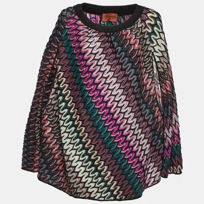 Pre-owned Missoni Multicolor Patterned Knit Top S