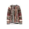 Shop Missoni Multicolor Patterned Wool Sweater In Pink