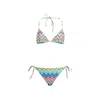 Missoni Chevron Triangle-cup Bikini In Red
