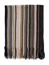 Missoni Multicolor Rectangular Scarf With Chevron Motif In Viscose Blend Woman In Multi