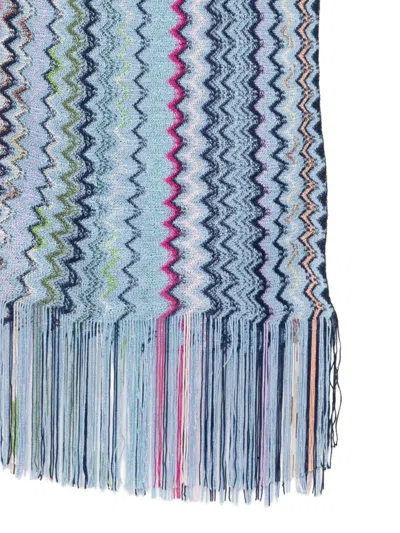 Missoni Multicolor Scarf In Blue