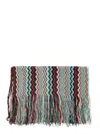 Missoni Multicolor Scarf With Zig Zag Motif In Viscose And Cotton Blend Woman In Multicolor