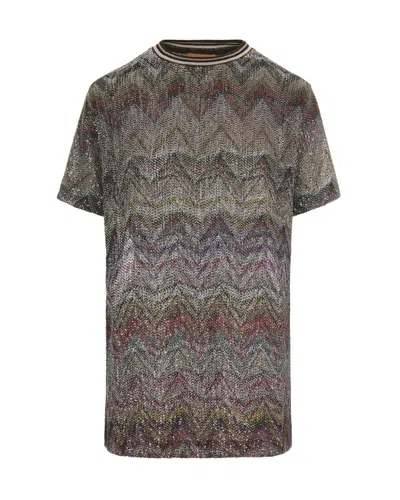 MISSONI MULTICOLOR SEQUIN T-SHIRT