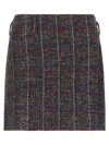 Missoni Sequin-enhanced Tartan Mini Skirt With Side Zip Closure In Multi
